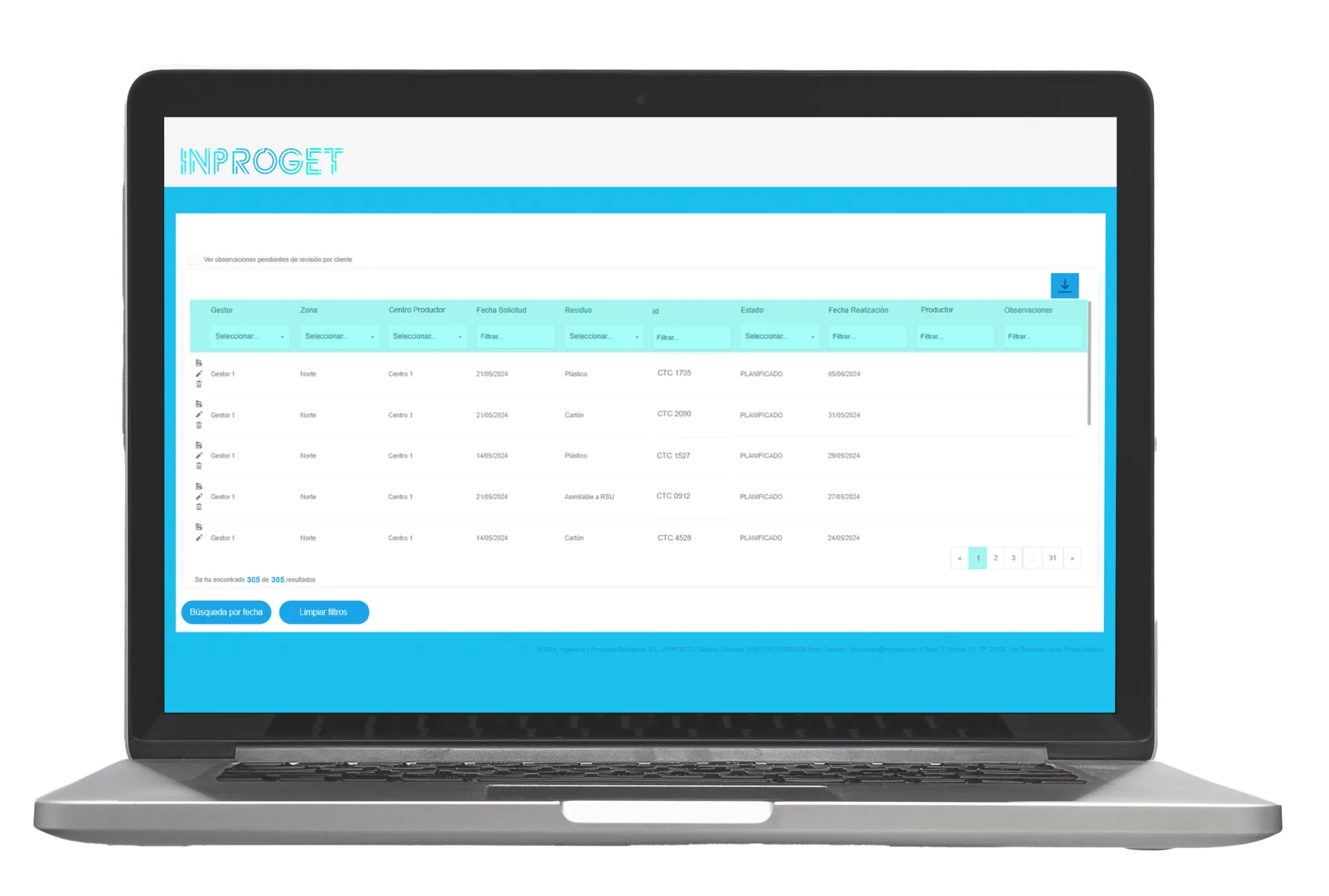 Herramienta INPROGET